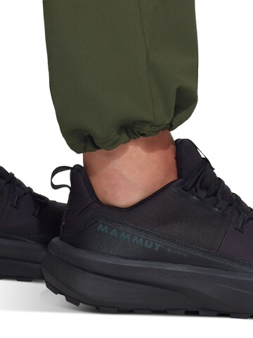 MAMMUT Regular Outdoor Pants 'Runbold Guide' in Green