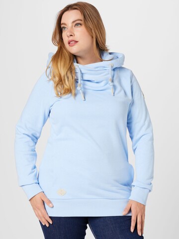 Ragwear Plus Bluzka sportowa 'GRIPY' w kolorze niebieski: przód