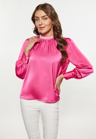 faina - Blusa em rosa: frente