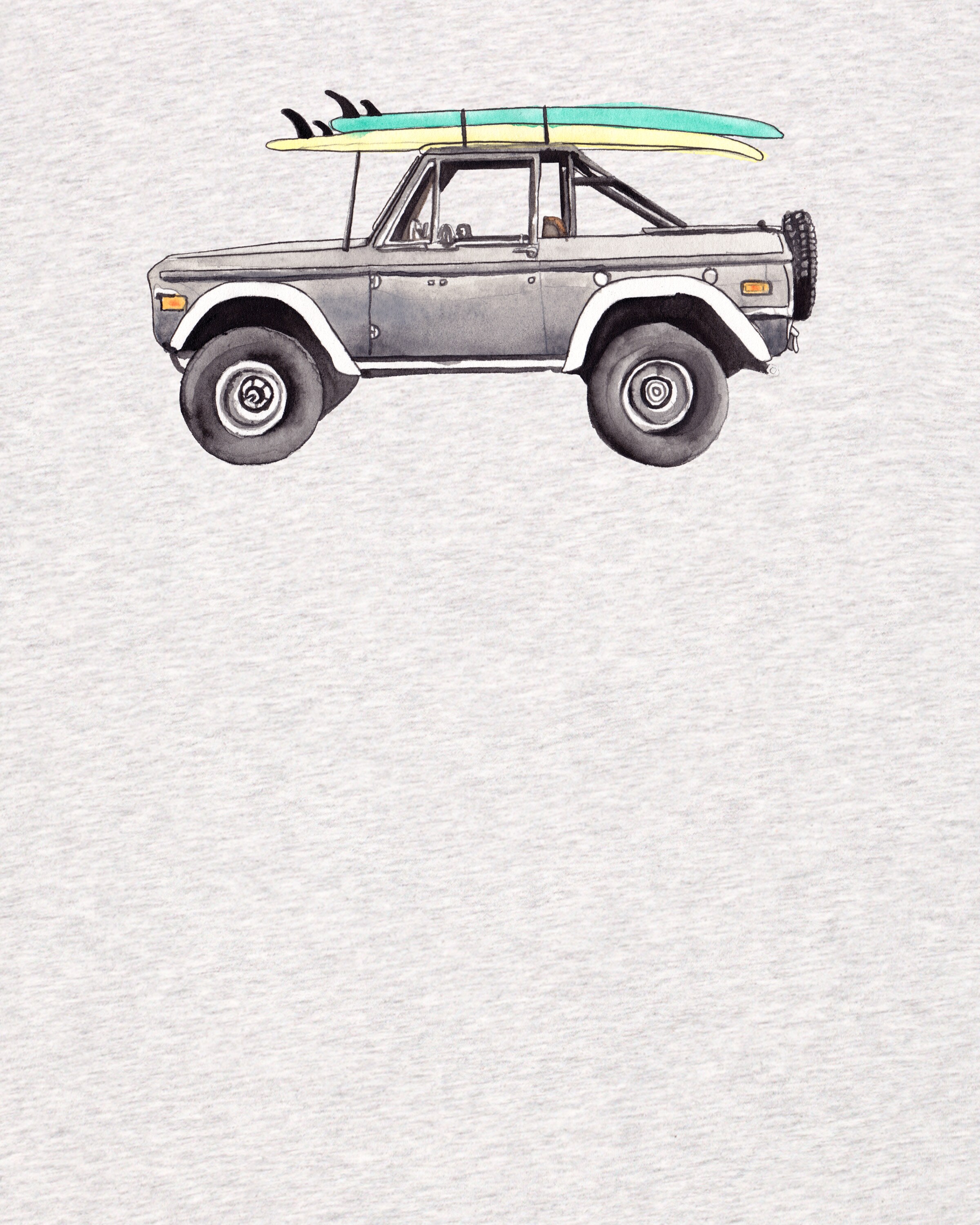 Maglietta 'Surf Pickup' di Watapparel in grigio