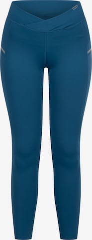 Skinny Pantalon de sport 'Fastlane' Smilodox en bleu : devant