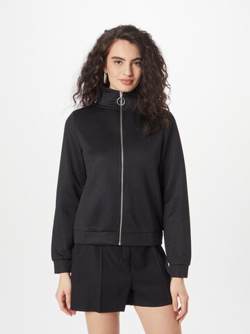 QS Sweat jacket in Black: front