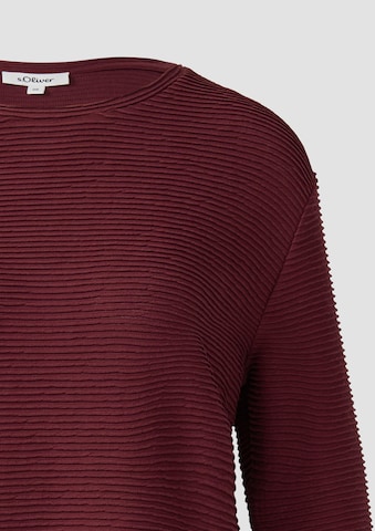 s.Oliver Sweatshirt in Rood