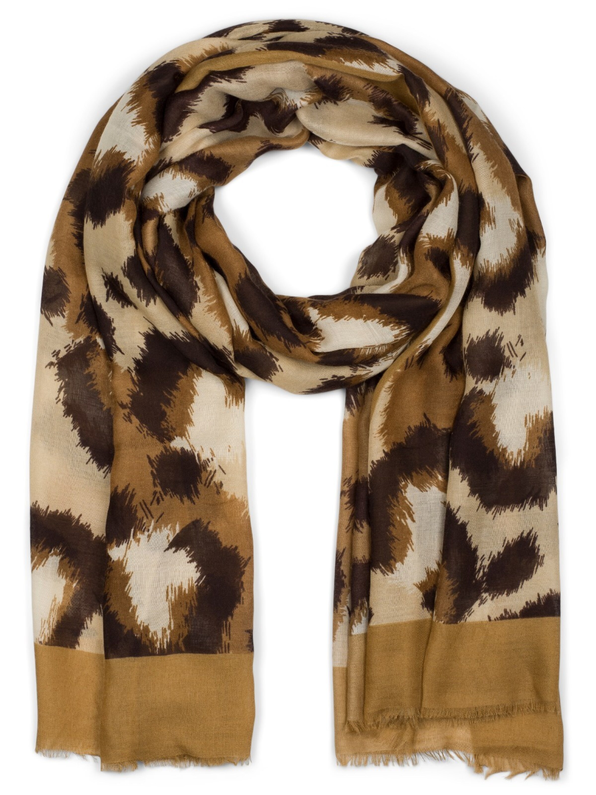 styleBREAKER Schal 'Schal mit Oversize Leoparden Print'‌‌‌‌‌ in braun, Produktansicht