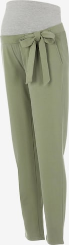 MAMALICIOUS Pants 'Masmini' in Green: front