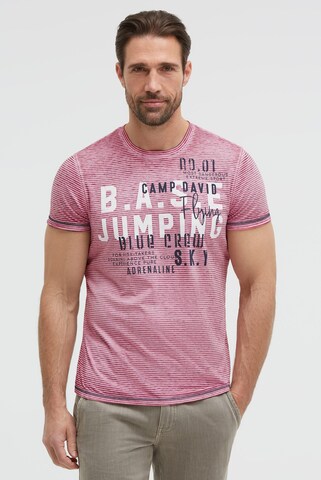 CAMP DAVID Shirt in Pink: front