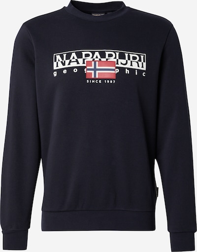 NAPAPIJRI Sweater majica 'B-Aylmer C Wint' u tamno plava / crvena / crna / bijela, Pregled proizvoda