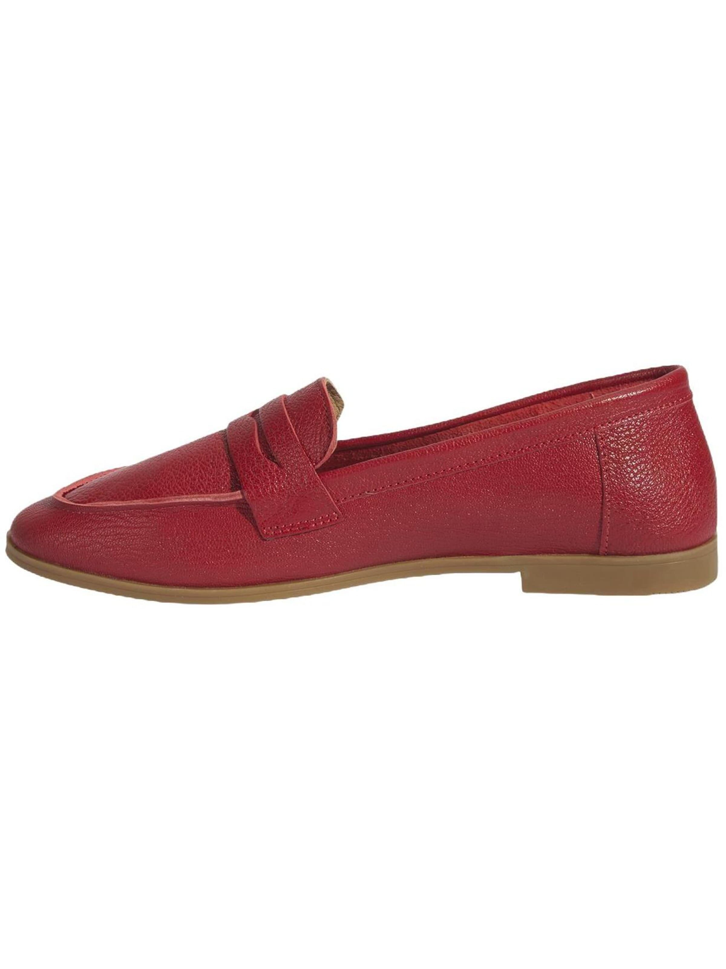 Desa Moccasin 'Slip-Ons' in Red