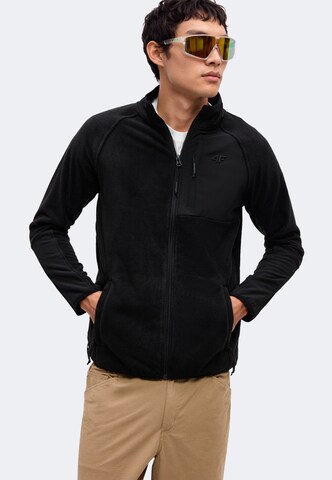 4F - Chaqueta polar funcional en negro: frente