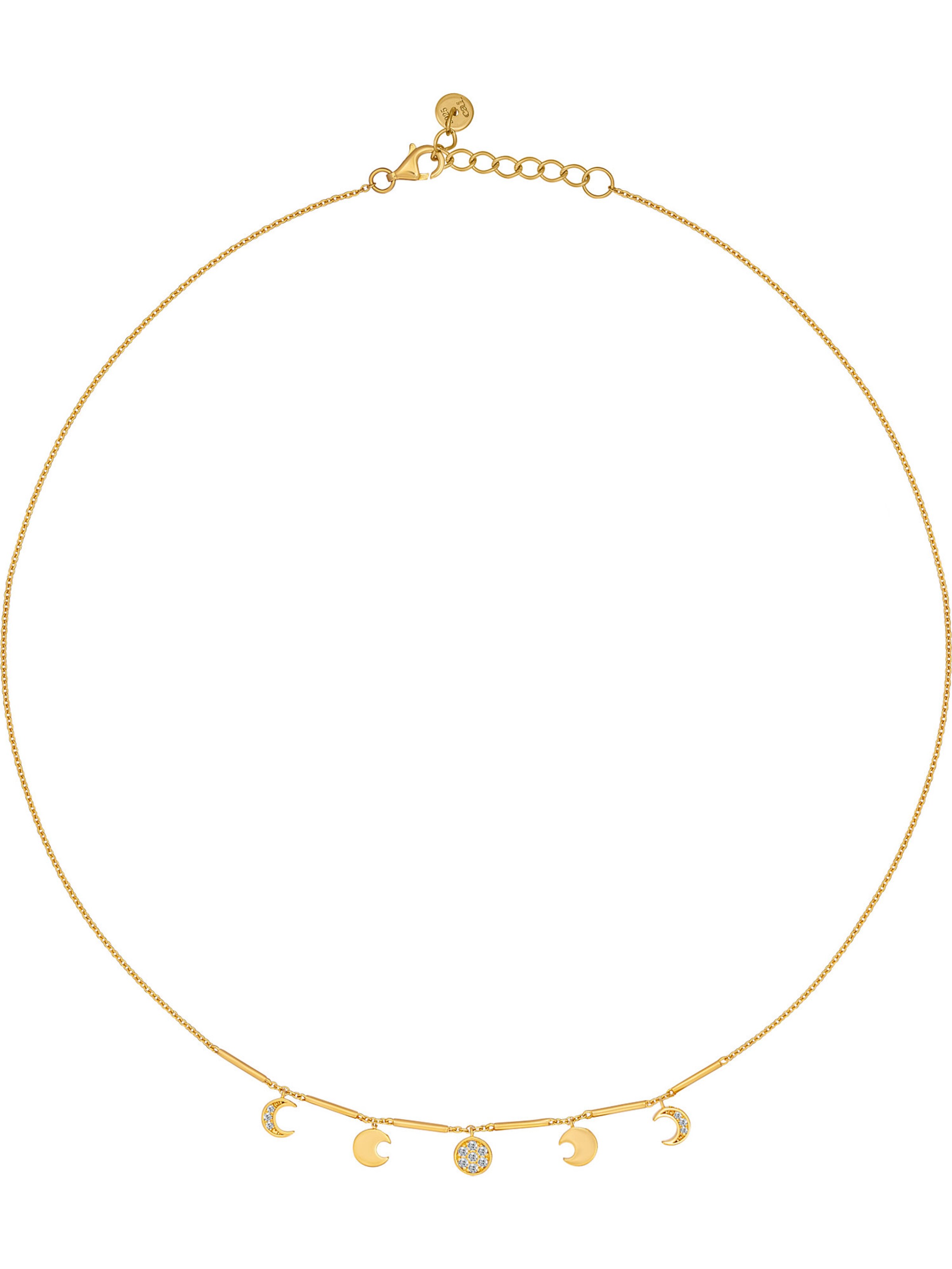 Chaîne caï en or : devant