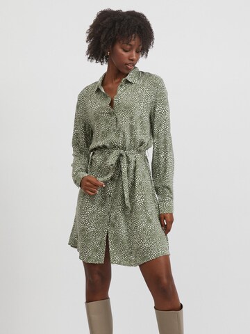 VILA Платье-рубашка 'Paya' в Зеленый: спереди