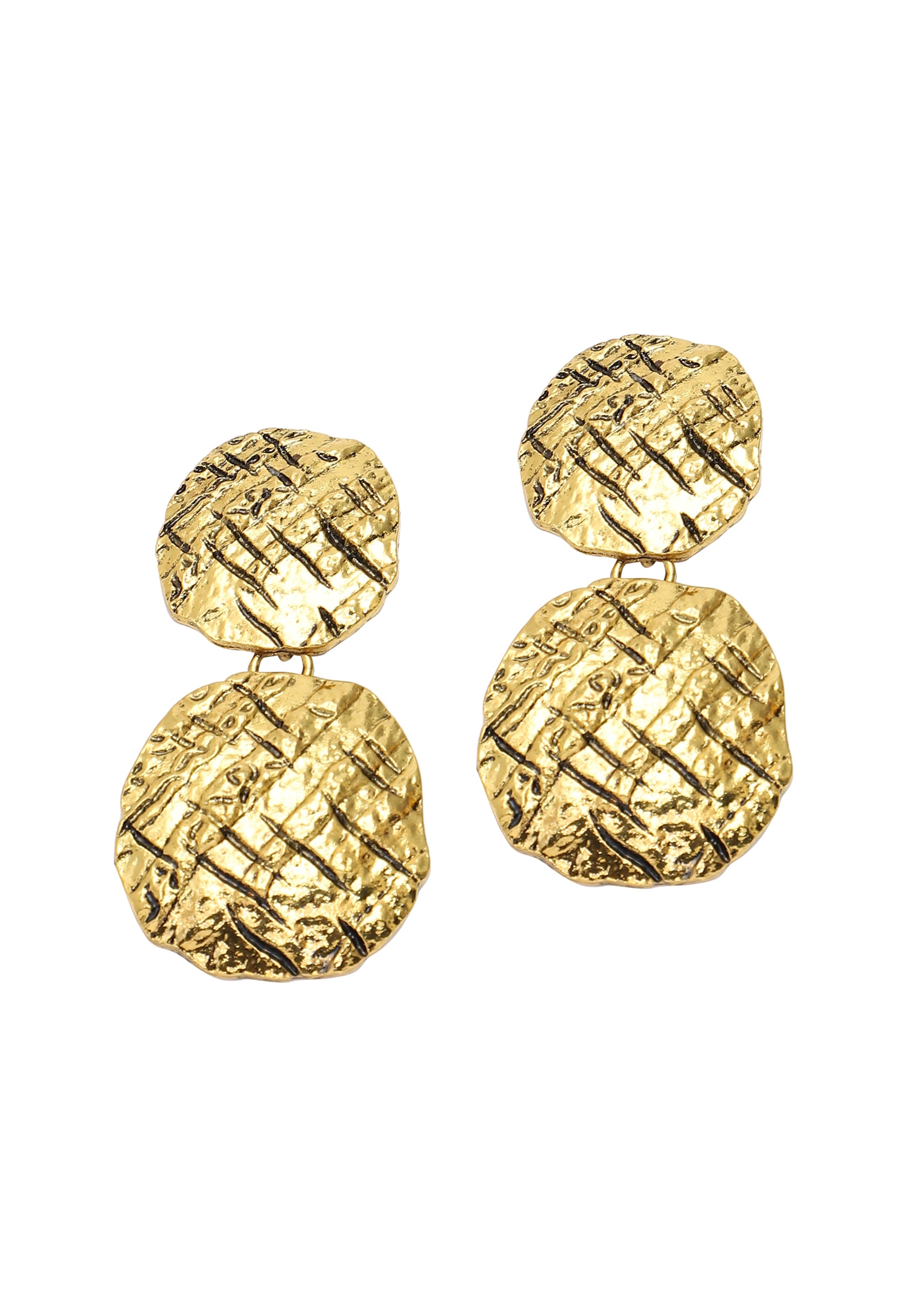 SOHI Náušnice - Zlatá: predná strana