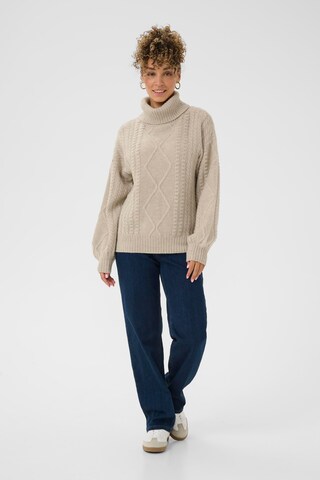 Cream Sweater 'Pumpkin' in Beige