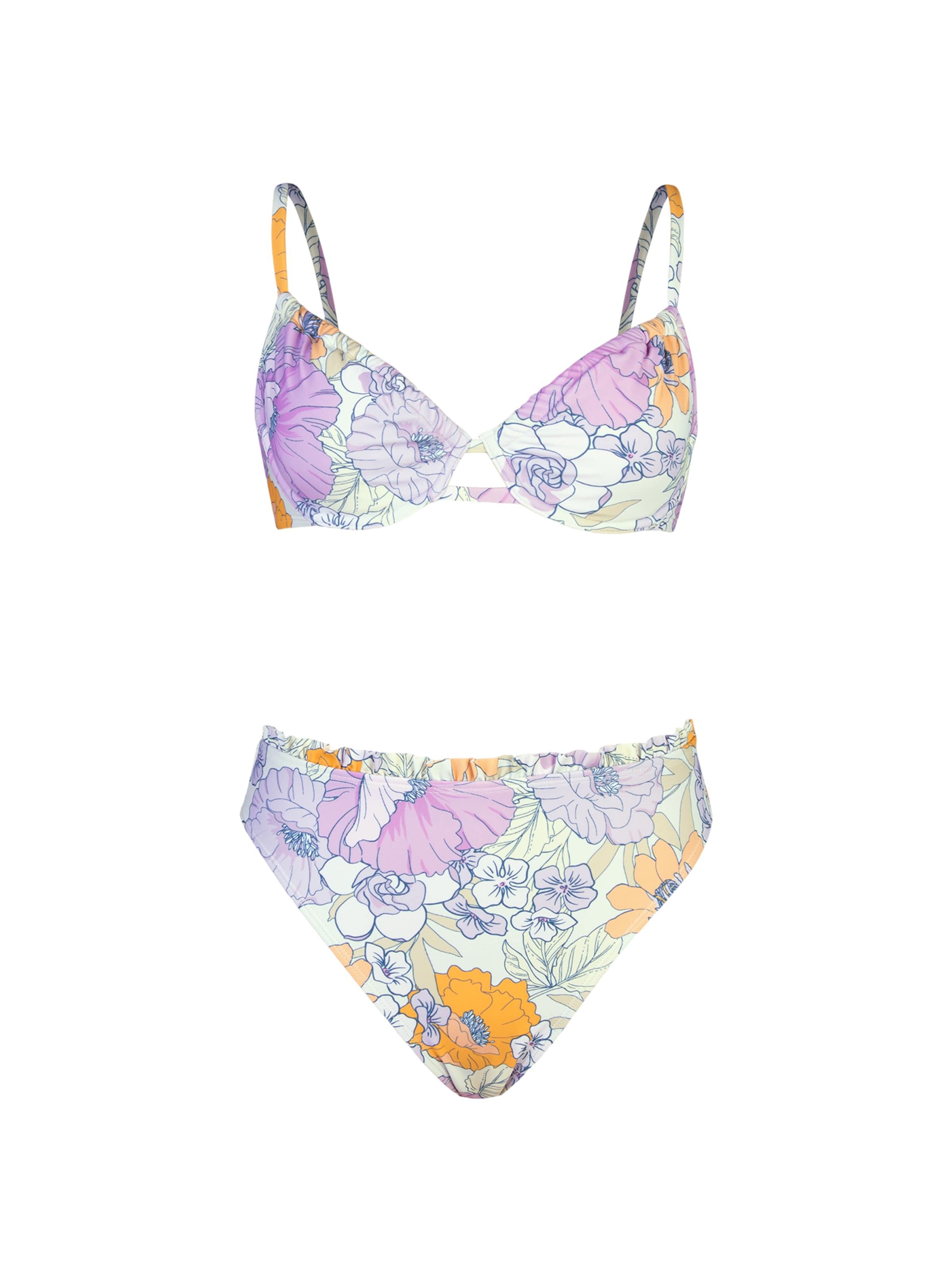 Cupshe Bustier Bikini 'CAA12C3C011BV'‌‌‌‌ in Lila: Vorderseite