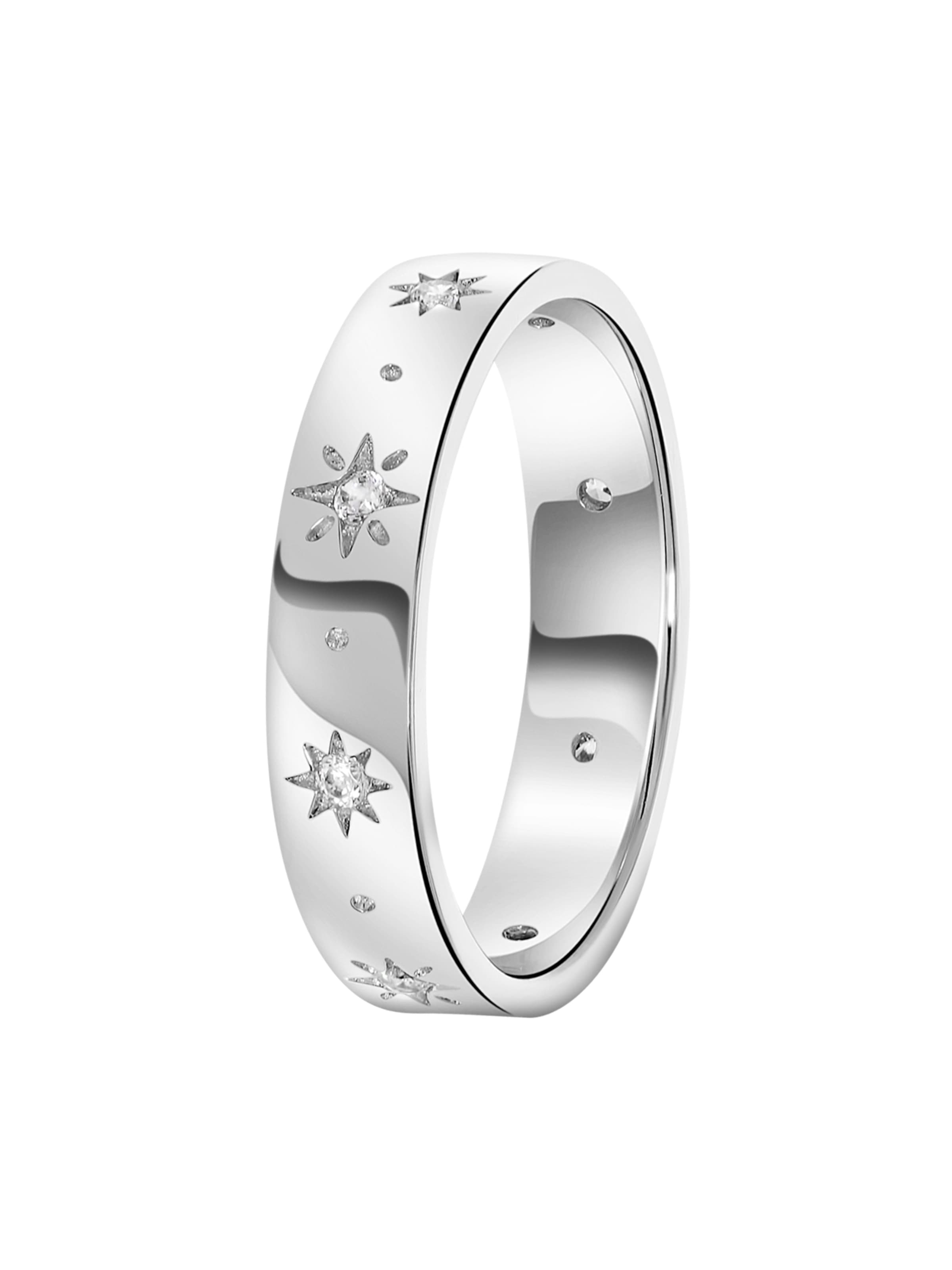 Lucardi Ring in Silver: front