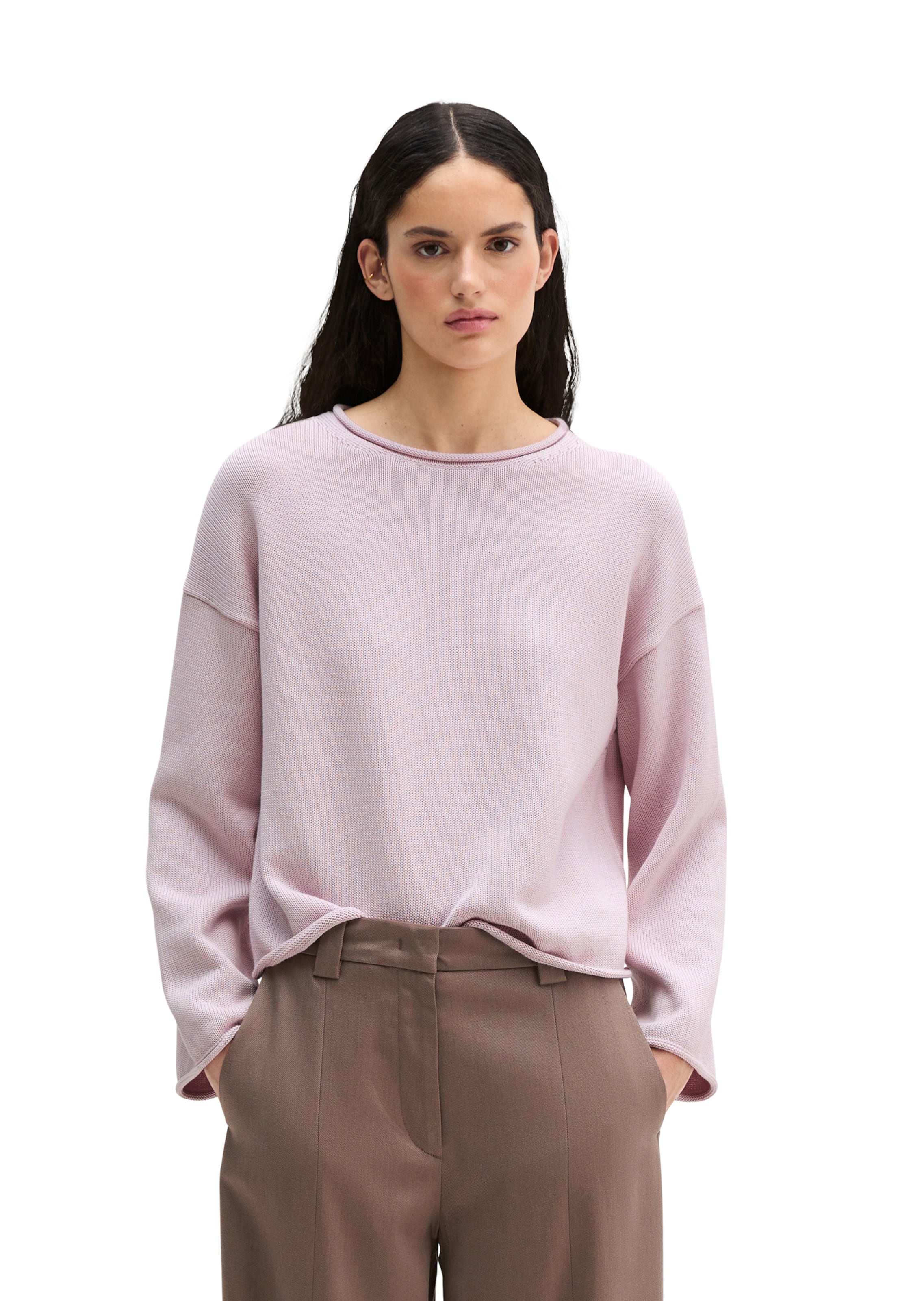Marc O'Polo Oversized sweater in Pink: front