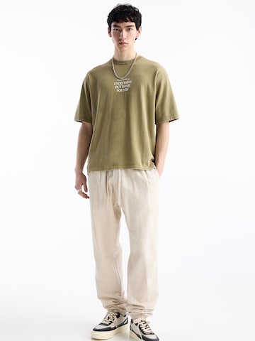 Pull&Bear Tapered Housut värissä beige