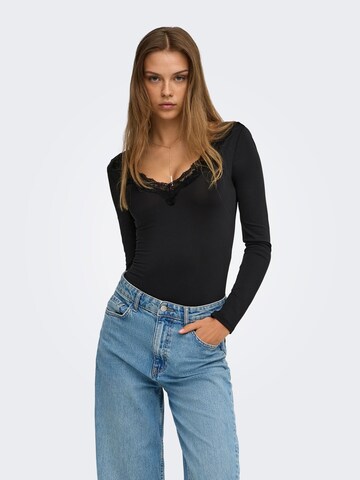 ONLY Bodysuit in Black: front
