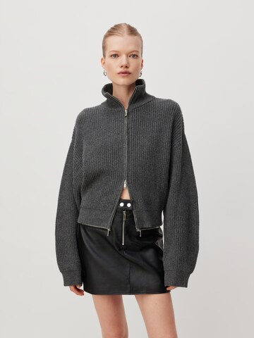 LeGer by Lena Gercke Knit Cardigan 'Cindy ' in Grey: front