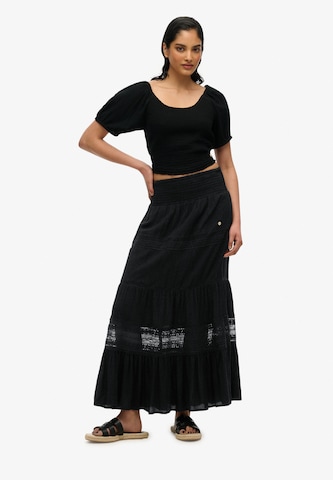 Superdry Skirt 'Ibiza' in Black
