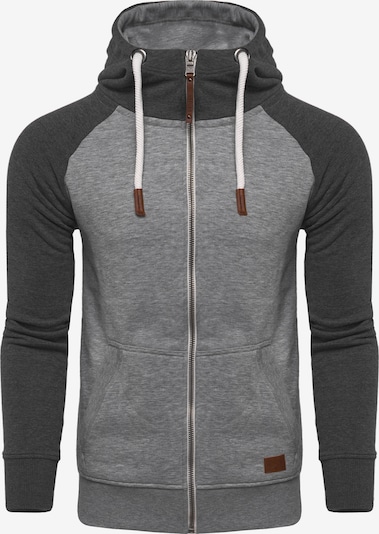 behype Sweatjacke 'HENRAY' in grau, Produktansicht