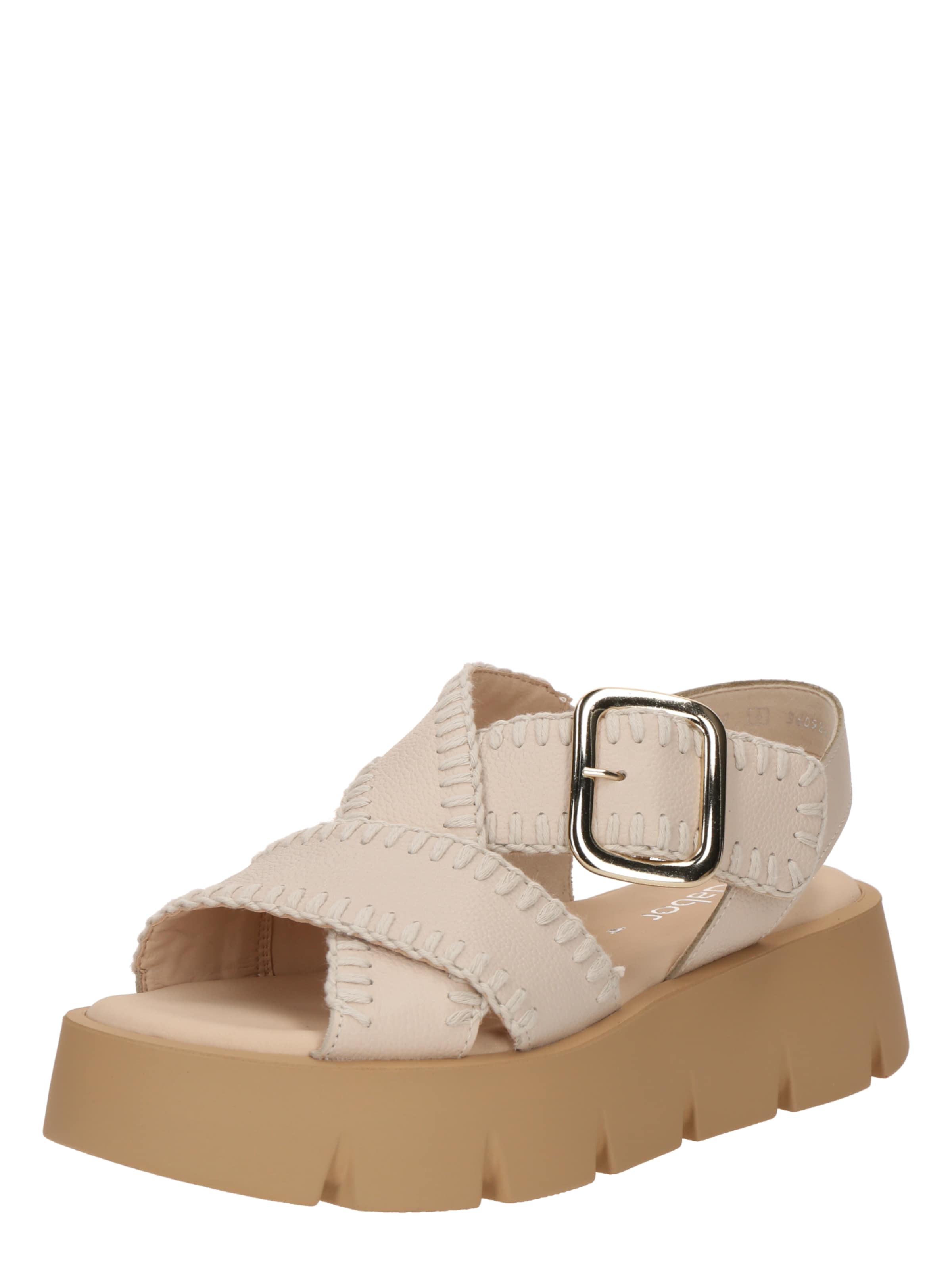 GABOR Sandały z rzemykami w kolorze beżowy: przód