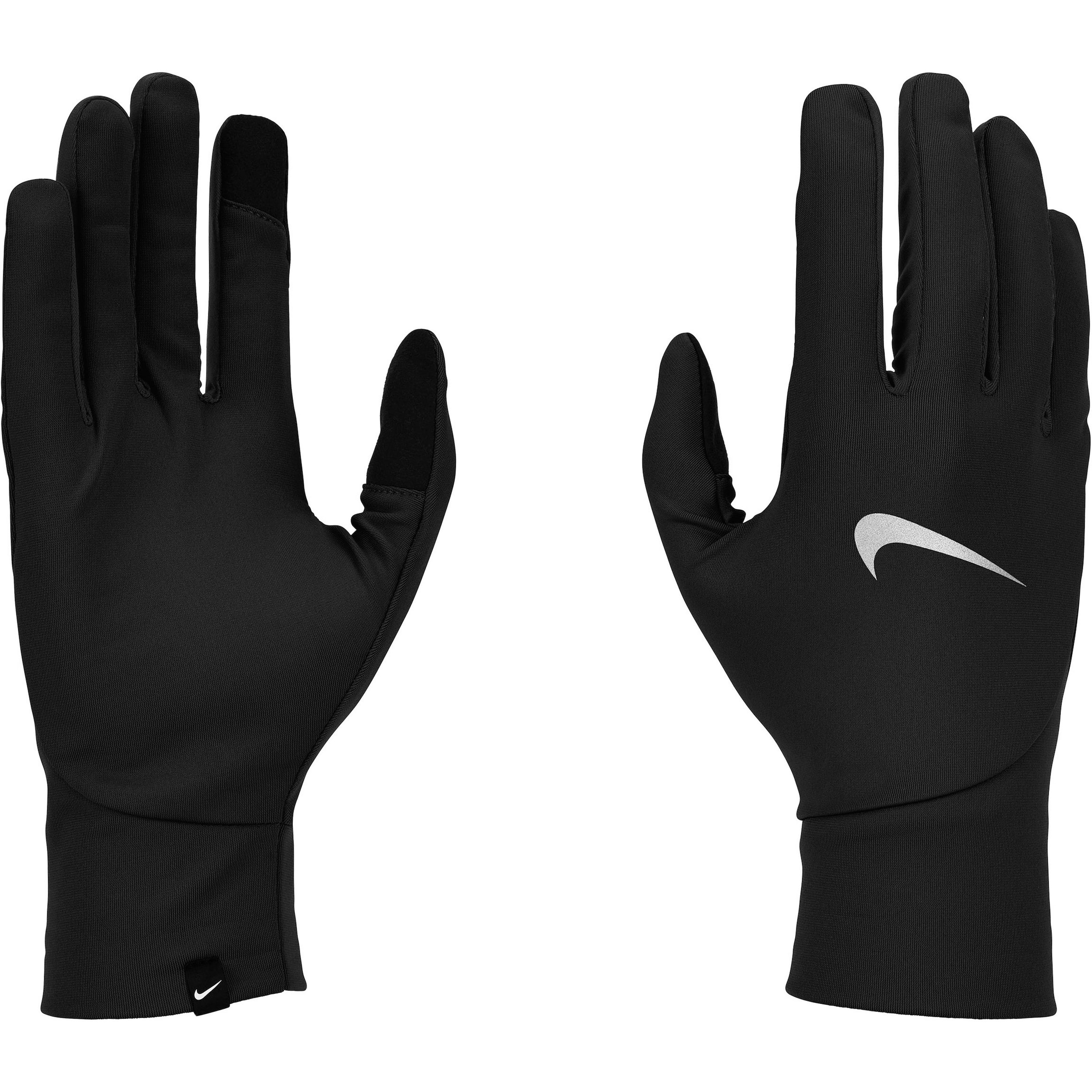 NIKE Sporthandschuhe 'Pacer' in Schwarz: Vorderseite