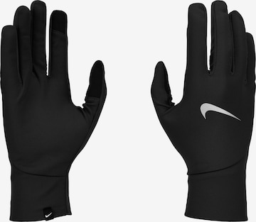 NIKE Athletic Gloves 'Pacer' in Black: front