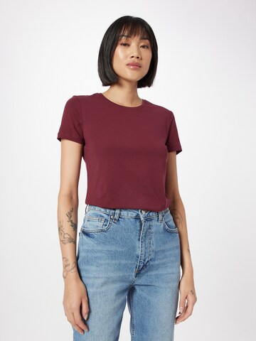 PIECES Shirt 'SIRENE' in Red: front