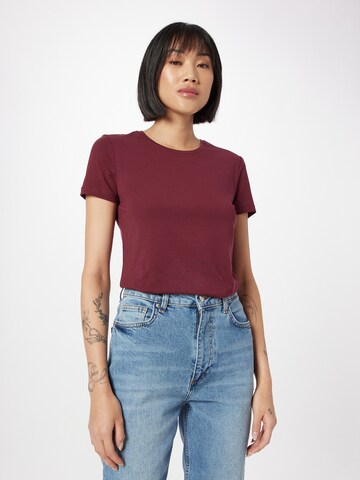 PIECES Shirt 'SIRENE' in Rood: voorkant