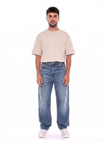Baggy Jeans 'LANDON PANT BLUE MARBLE USED WASH' di Carhartt WIP in blu