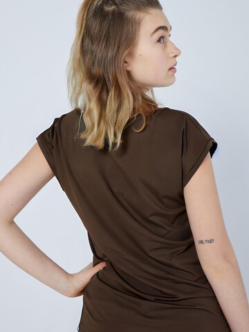 SPORTKIND Functioneel shirt 'Loose Fit' in Bruin
