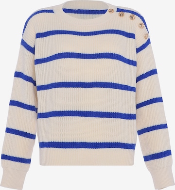 Pull-over faina en bleu : devant