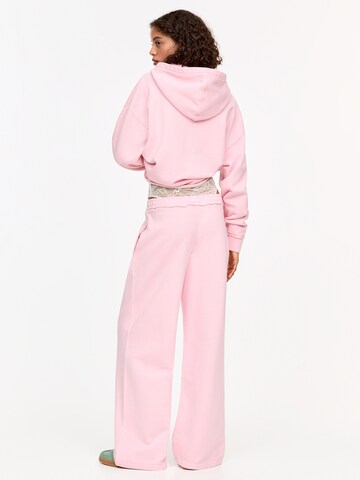 Wide leg Pantaloni di Pull&Bear in rosa