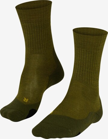 FALKE Sportsocken 'TK2 Explore Wool' in Grün: Vorderseite