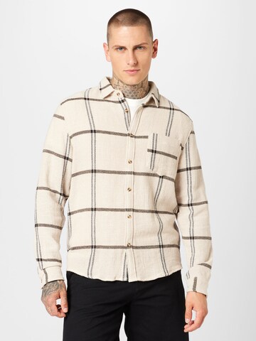 Cotton On Regular Fit Hemd 'Portland' in Beige: Vorderseite