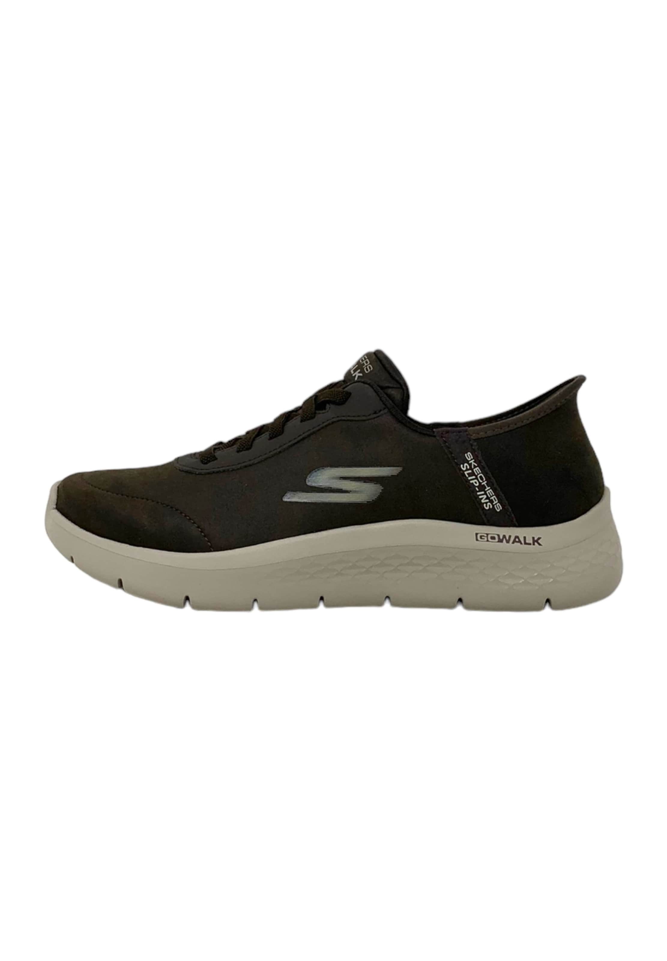 SKECHERS Matalavartiset tennarit 'GO WALK FLEX - SMOOTH MOTION' värissä ruskea: etupuoli