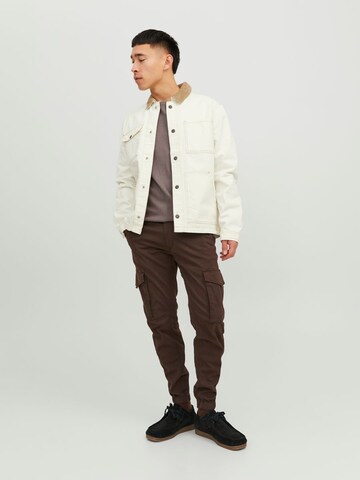 JACK & JONES - Tapered Pantalón cargo 'Paul Flake' en marrón