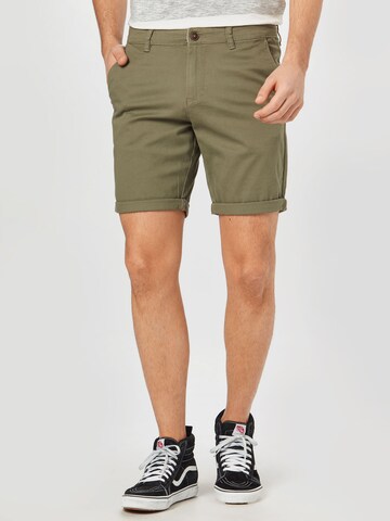JACK & JONES Normální Chino kalhoty 'DAVE' – zelená: přední strana
