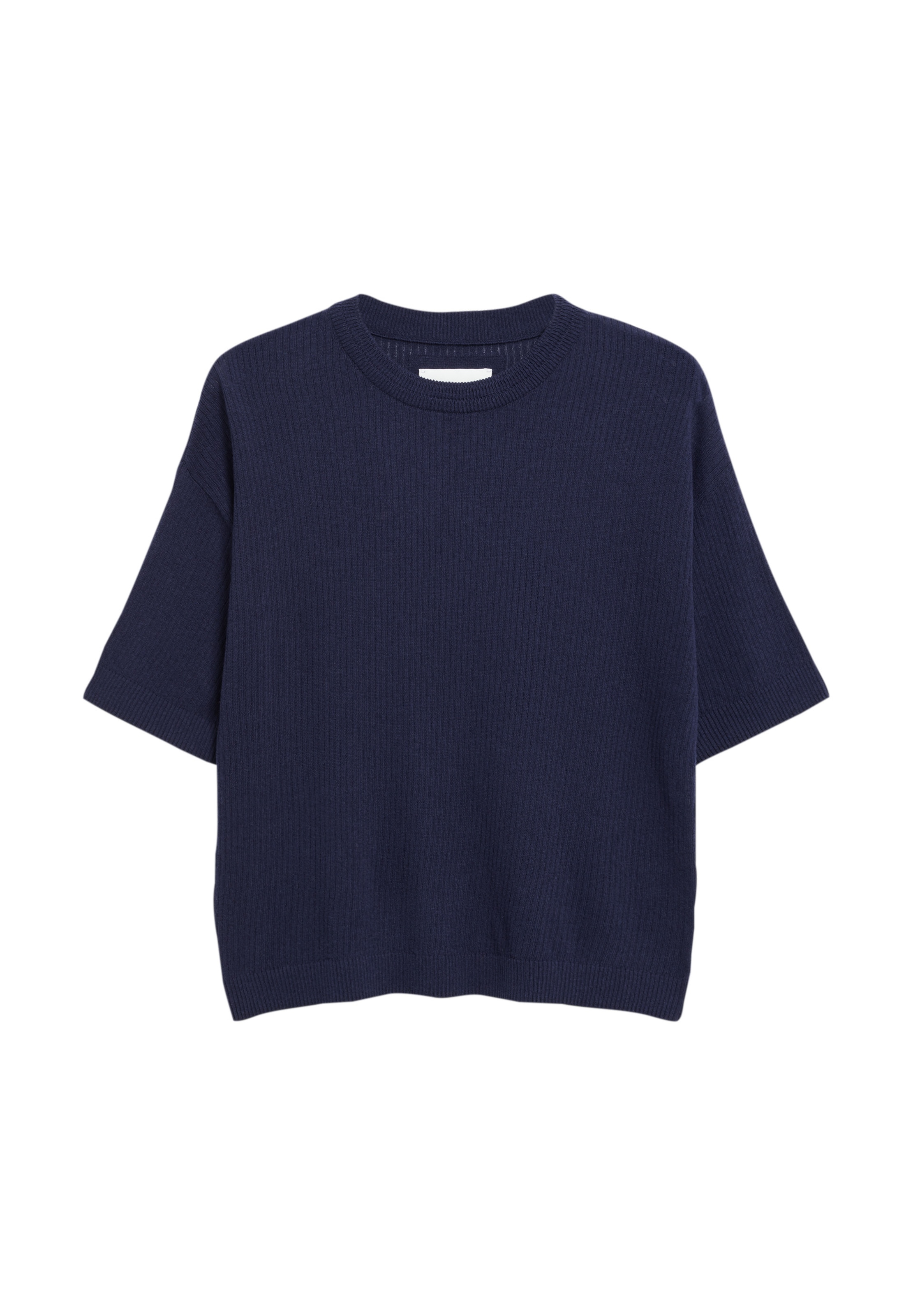 ARMEDANGELS Stricktop LIZAA LINO in Blau: Vorderseite