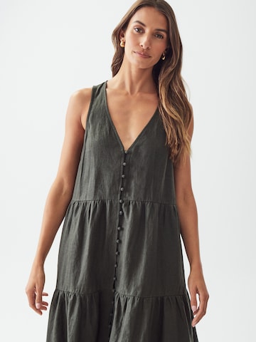 St MRLO - Vestido camisero 'Solee' en verde