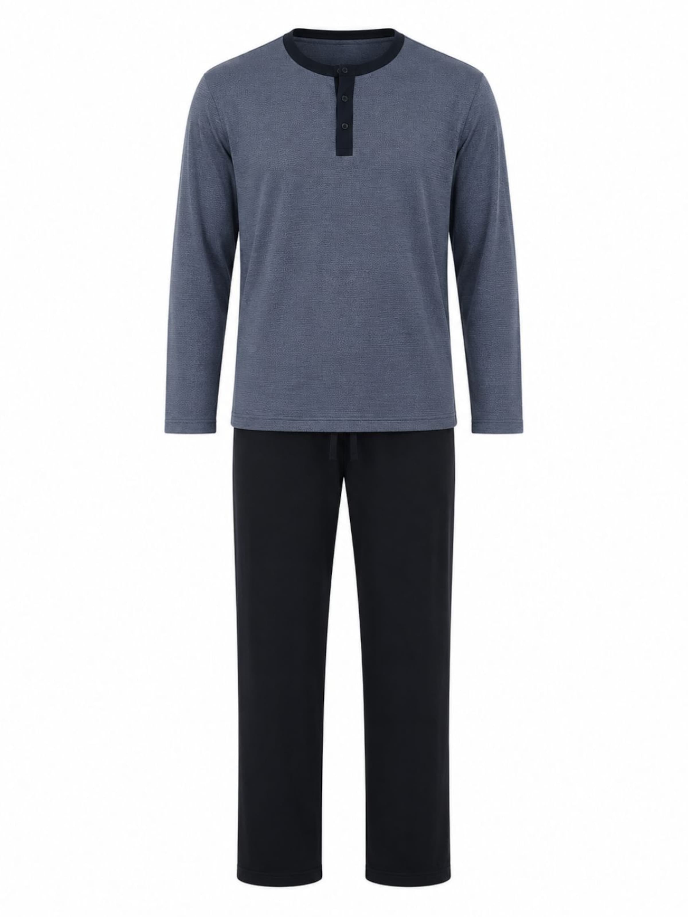 Pyjama long 'Leios' zd ZERO DEFECTS en bleu : devant