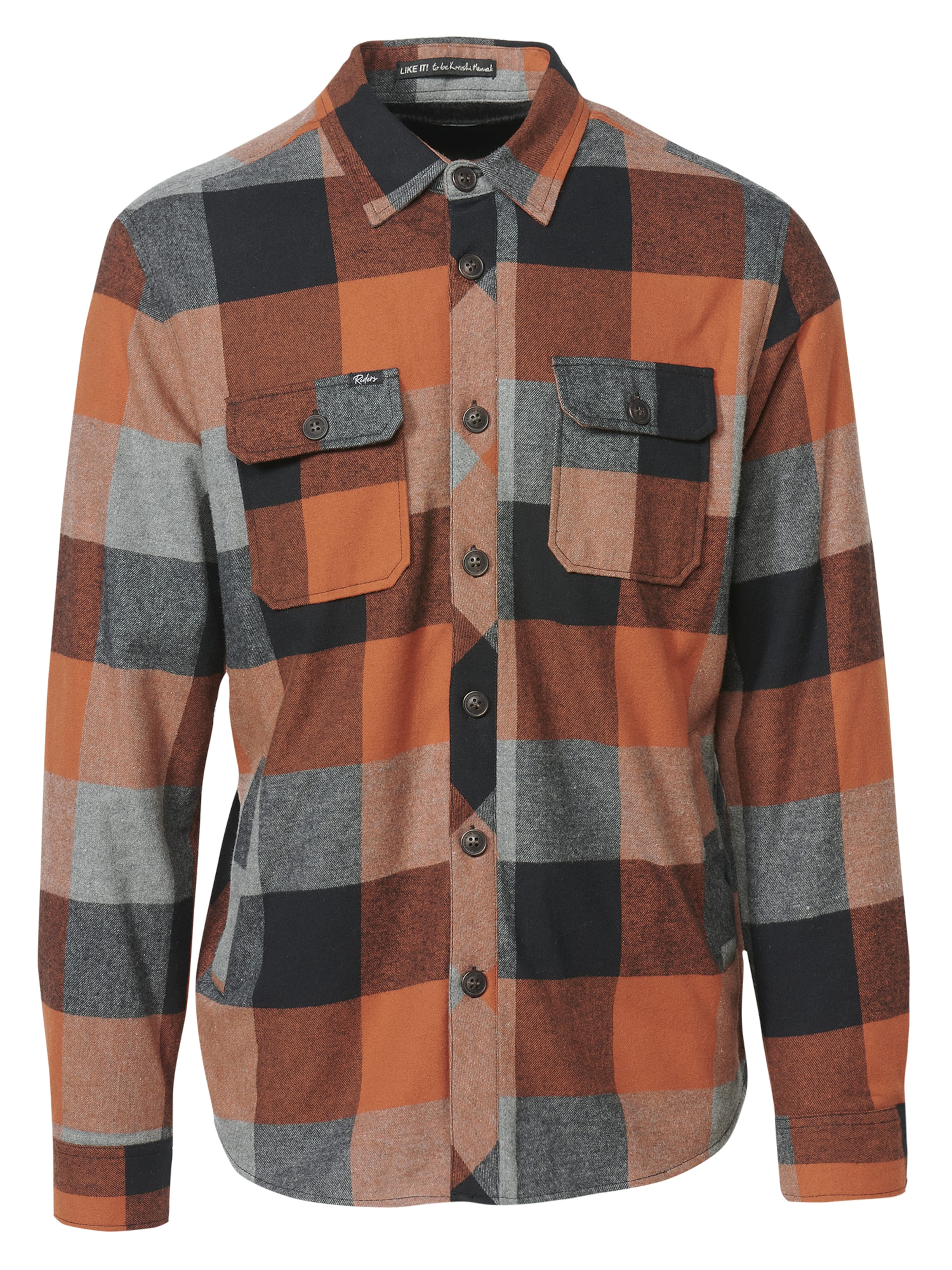 KOROSHI - Casaco meia-estação em laranja: frente