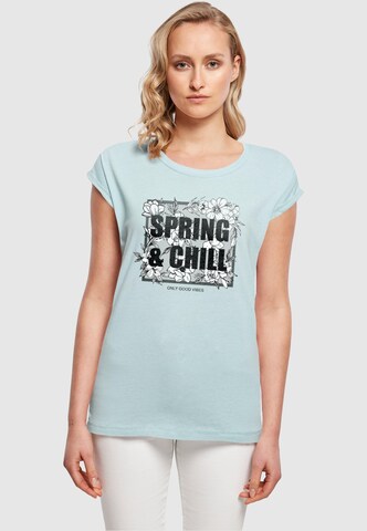 T-shirt 'Spring And Chill' Merchcode en bleu : devant