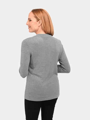 Goldner Pullover in Grau