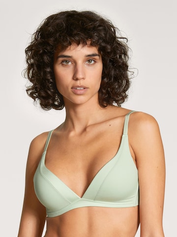 CALIDA Triangle Bra 'Cate' in Green: front