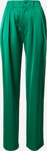 SCOTCH & SODA Loose fit Pleat-Front Pants 'Faye' in Green: front
