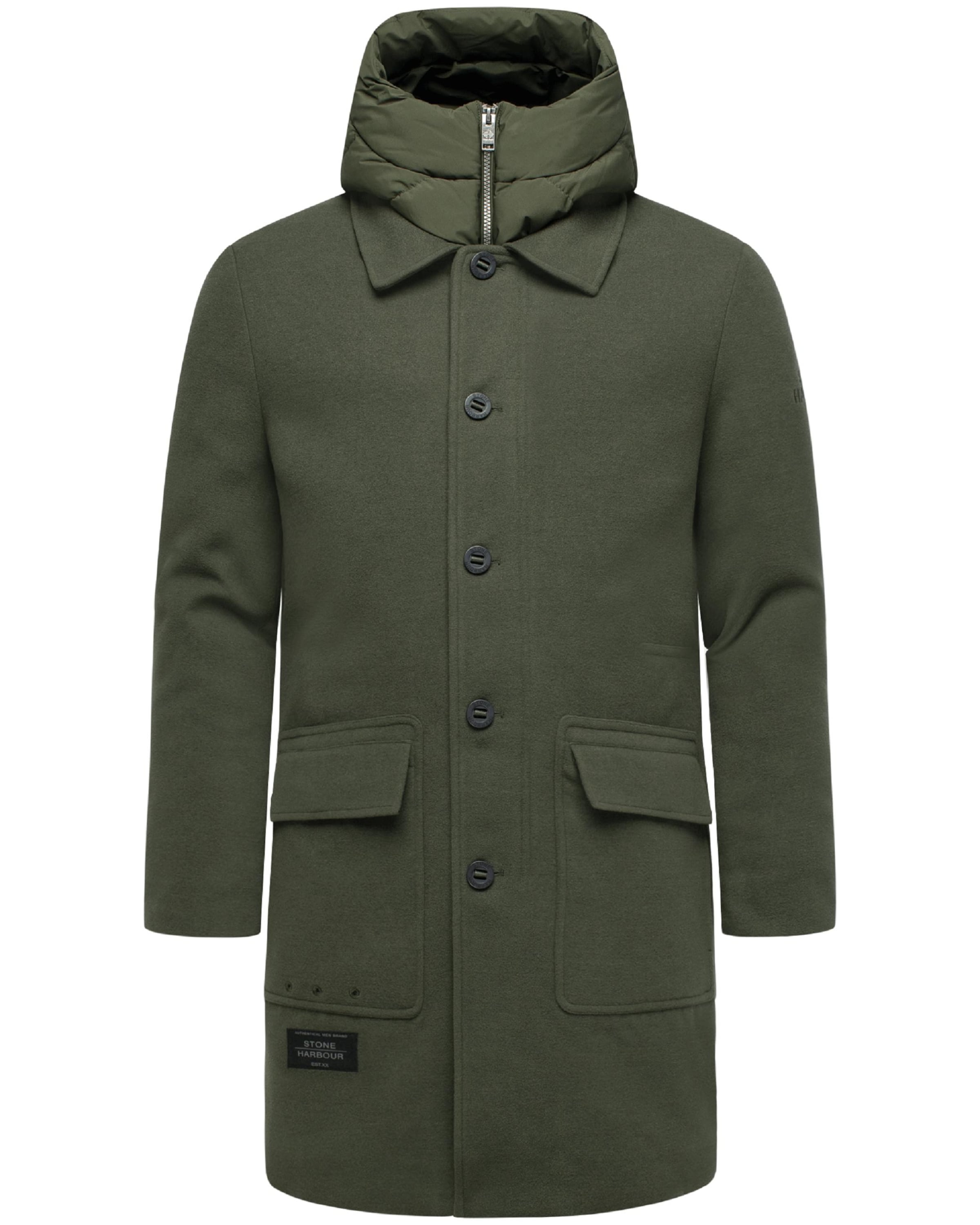 Cappotto invernale 'Thiagoo XX' di STONE HARBOUR in verde: frontale