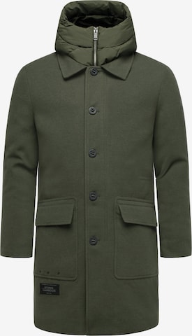 STONE HARBOUR Winterjas 'Thiagoo XX' in Groen: voorkant