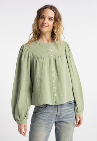 DreiMaster Vintage Blouse in Groen: voorkant